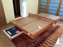 Custom Oak And Padauk Ping Pong Table Ping Pong Table Ping Pong Table