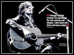 Jimmy Page Playing A Martin D 28 With Taped On Pickup Speaks Of His Playing Jimmy Page Led Zeppelin Rock And Roll