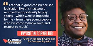 Wynston Cornelius Recalls Personal Impact of School Athletics and Urges  Committee to Reject H3477 — South Carolina United for Justice & Equality