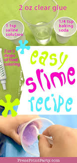Foolproof Slime Recipe Works Every Time Press Print Party Basic Slime Recipe Diy Slime Recipe Cool Slime Recipes