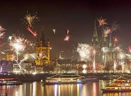 Cologne Germany Fireworks Fireworks Display New Year S Eve Celebrations