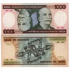 Cruzados is no longer a valid currency in brazil. Nd 1981 86 Banknote Brazil 1000 Cruzeiros B Do Rio Branco P201 Ef Mynumi