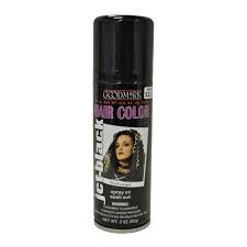 Pesky gray hairs until you're ready to rock them or let young folks temporarily rock a neon dye job. Goodmark Temporary Hair Color Spray Black Walmart Com Walmart Com