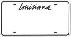 Available in 4 sizes 3 inch by 6 inch frp plastic, 3 inch personalized license plates from all 50 states. Louisiana Letter Tattoos Novocom Top