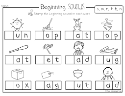 Stamp It Up Kindergarten Literacy Stations Miss Kindergarten English Worksheets For Kindergarten Beginning Sounds Kindergarten Beginning Sounds Worksheets
