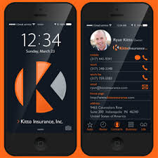 Snapdat is a free digital business card app that easily integrates with iphone address book. Iphone Business Card Design Needed 27 Business Card Designs For Kitto Insurance Inc