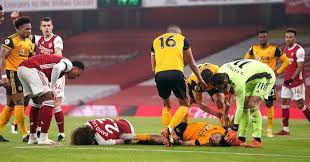 Wolves recovered from a serious injury to striker raul jimenez to record their first league win at arsenal in over 40 years. Anxious Jimenez Wait After Code Red Clash Of Heads Football365