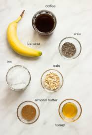 2 tsp honey or agave nectar. Coffee Banana Smoothie With Oats And Chia Little Broken