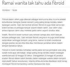 Fibroid rahim tidak berkaitan dengan peningkatan risiko kanser dalam kes lain, ia tidak meninggalkan sebarang gejala atau simptom langsung. Luthfi On Twitter Ramai Sebenarnya Tak Tahu Yang Dia Ada Fibroid Ada Kes Yang Mana Lepas Kahwin Asyik Gugur Dan Tak Dapat Anak Cek Tengok Ada Fibroid Haa Time Tu Kalau Dah
