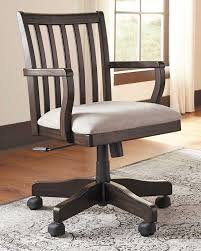 Outfit Your Office With A Fashionable Desk Comfortable Chairs And Practical Storage For Less At American Furn Gray Home Offices Swivel Office Chair Furniture
