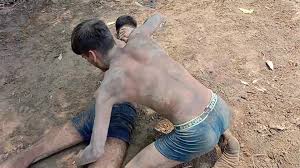 Desi guy s dick slip during wrestling - ThisVid.com