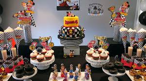 Mickey Mouse Birthday Party Ideas For 3 Year Old Boy Mickey And The Roadster Racers Birthday Party Dessert Table Mickey Birthday Cars Birthday Parties Cars Theme Birthday Party