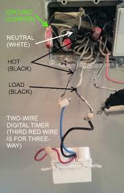 The black and red wires in that 14/3 wire would connect to the other two screws. How To Choose And Install A Programmable Wall Switch Timer The Frugal Noodle