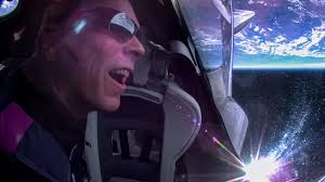 Vaughn achieves boyhood dream, soars into space and is 'blown away' by view 