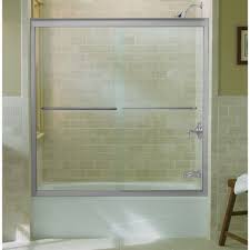 Zoomed Kohler Shower Opening Width Bright Polished Silver Frameless Tub Door Shower Doors Frameless Shower Doors Tub Doors