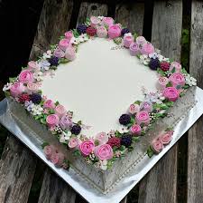 Birthday Cake For Mother Square Img 20170211 133417 950 1 Square Birthday Cake Birthday Sheet Cakes Birthday Cakes For Women