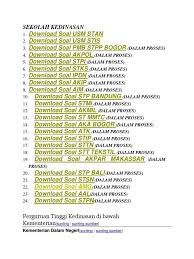 Buku petunjuk pendafatran sekolah kedinasan 2020.pdf atau anda bisa baca filenya di bawah ini Download Soal Tpa Kedinasan Pdf
