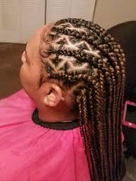 8 25 18 Finished Candace S Hair Feed In Cornrows Individual Braids Oval Parts Used 4 Bundles Of Bobbi Boss H Bobbi Boss Hair Hair Styles Work Hairstyles