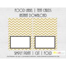 Tent topper cards, also known as over the edge cards, are really easy to make and can be modified to suit any occasion. Printable Food Buffet Table Tent Cards Gold Chevron Sunshinetulipdesign