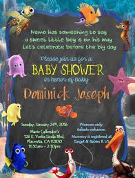 Finding Nemo Baby Shower Invitations For Any Occasion Contact Printableedesignss Gmail Com Finding Nemo Baby Shower Nemo Baby Shower Disney Baby Shower