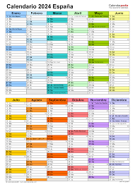 Calendario para los años 2021, 2022, 2023, 2024, 2025, 2026, 2027, 2028, 2029, 2030, 2031 y 2032, en español. Calendario 2024 Calendarpedia