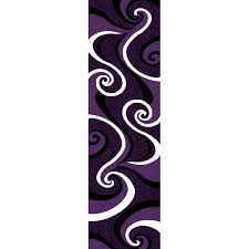 Great savings & free delivery / collection on many items. Premium 3d Hand Carved Modern 2x7 2x8 Runner Rug Contemporary 327 Purple Black Walmart Com Walmart Com
