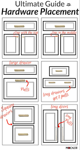 Guide For Hardware Positioning Mockett Cabinet Hardware Placement Kitchen Cabinet Hardware Kitchen Cabinet Drawers
