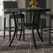 Crooke Round Wood Counter Height Dining Table Counter Height Dining Table Industrial Dining Table Wood Counter