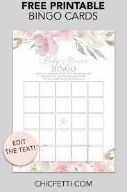 Free Printable Baby Shower Bingo Cards Freeprintable Printable Freeprintables Babysho Printable Bridal Shower Bingo Bridal Shower Bingo Bridal Shower Cards