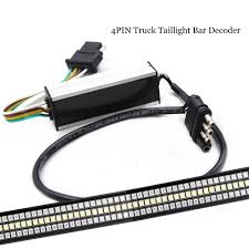 Trailer wiring color code explanation. 4 Pin Lights Fault Elimination Decoder Wiring Harness With Standard Flat Connector Y Splitter For Trailer Alexnld Com