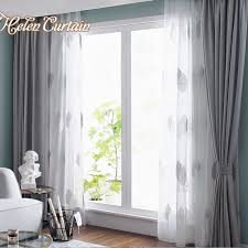 From modern to eclectic, from rustic to industrial and so on. Nordic Grey Solid Curtains For Bedroom Modern Living Room Curtains White Leaves Embroider Tulle Curtains Drapes Window Treatment Curtains Aliexpress