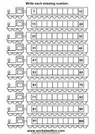 Match the numbers (they can use colored penci. Missing Numbers 1 100 Six Worksheets Free Printable Worksheets Worksheetfun