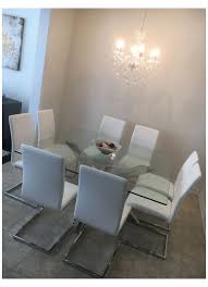 Modern Furniture Accessories Home Decor Structube Square Glass Dining Table In 2020 Square Glass Dining Room Table Glass Dining Room Table Chrome Dining Table