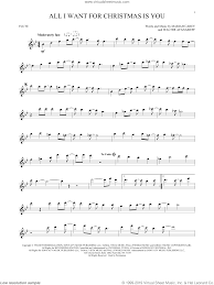 verse 2 g i don't want a lot for christmas. Carey All I Want For Christmas Is You Sheet Music For Flute Solo V2