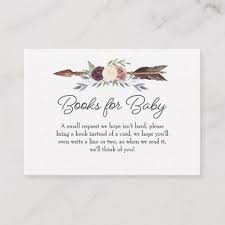 Boho Dream Catcher Books For Baby Enclosure Card Zazzle Com In 2021 Enclosure Cards Dream Catcher Boho Baby Shower Book