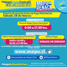 El proceso para renovar el permiso de circulación 2021 ya inició en las distintas municipalidades del país y se extenderá hasta el próximo 31 de marzo con opciones de realizar el trámite a través de internet o de manera presencial según el municipio correspondiente. Municipalidad De Maipu Estos Son Los Horarios De Funcionamiento De Los Puntos De Pago De Permisos De Circulacion Para Este Sabado 28 De Marzo