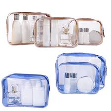Special offers · free customisation · easy to create Travel Clear Makeup Bag Organizer Transparent Pvc Beautician Cosmetic Bags Beauty Toiletry Bag Make Up Pouch Wash Bags Shopee Singapore