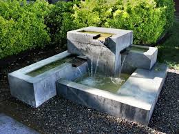 Bassin Avec Cascade De Petite Taille Modern Outdoor Fountains Water Fountains Outdoor Water Features In The Garden
