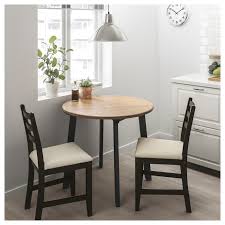 Gamlared Lerhamn Table And 2 Chairs Light Antique Stain Black Brown Vittaryd Beige Ikea Dining Room Small Small Kitchen Tables Small Dining Table