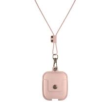 Airpod carrying clip provides a smooth texture through a s. Airpods Leather Case Rose Nude Adjustable Necklace Woodcessories 39 90