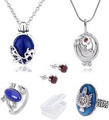 The vampire diaries necklace for women elena gilbert necklace verne prairie necklace. Buy Uoyu Vampire Diaries Elena Gilbert Opening Vervain Locket Pendant Necklace And Daywalking Katherine Necklace Pendant Charm Necklace Royal Blue Diamond Stud Earrings Stephan Ring Online In Indonesia B08gc8cmbr