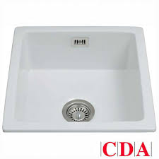 You can prepare any food directly on the sink. Cda 1 0 Bowl White Ceramic Undermount Inset Kitchen Sink 5060143315749 Ebay