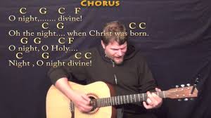 O Holy Night Strum Guitar Cover Lesson In C With Chords Lyrics