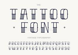 Maybe you would like to learn more about one of these? Tattoo Font Black Color Stock Vector Illustration Of Latin 119165792