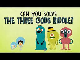 Can You Solve The Three Gods Riddle Alex Gendler Youtube Riddles Hard Riddles Logic Puzzles