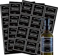 36 PCS Printed Label Stickers for Bottles, Prefdo Waterproof Retro  Farmhouse Labels for Bathroom, Kitchen, Hand Soap, Shampoo, Conditioner,  Lotion ...
