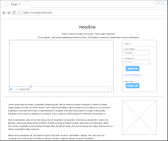 Download Simple Landing Page Mockups Wireframe Template Yellowimages Mockups