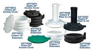 Once they build cracks or additional damage concrete covers require replacement. Septic Tank Accessories