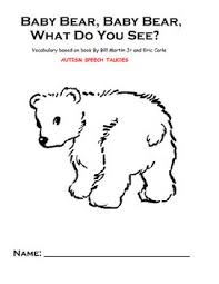 Baby Bear Baby Bear Printable Book Simplified Vocabulary Baby Bear Printable Books Vocabulary