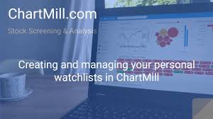 Chartmill 2 0 Creating And Managing Your Personal Watchlists In Chartmill